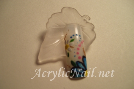 Flower Acrylic Nail Design